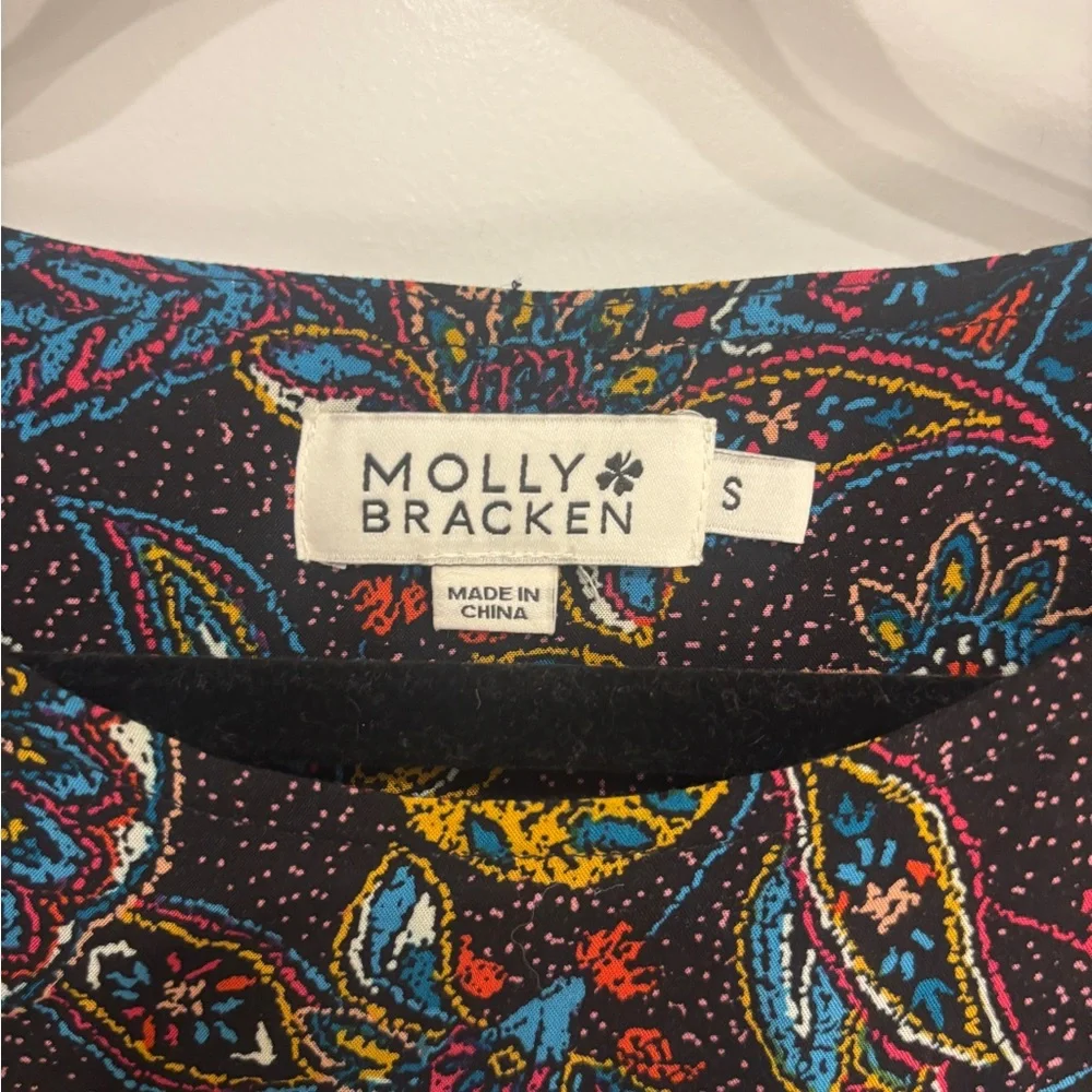 Molly Bracken Black Paisley Blouse - Picture 2 of 4